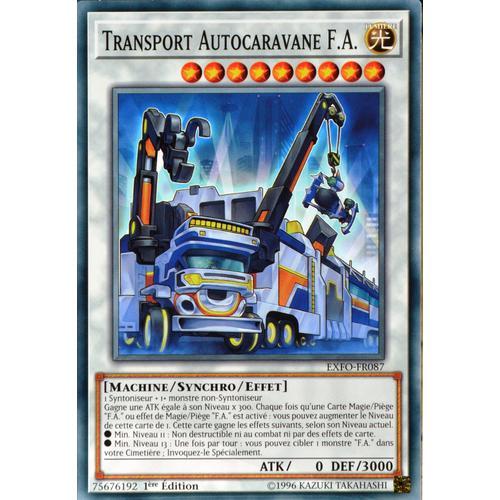 Carte Yu-Gi-Oh Exfo-Fr087 Transport Autocaravane F.A. (F.A. Motorho... on Productcaster.