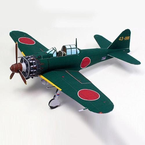 Porte-Avion Japonais A6m5a Zero Fighter Type 56, Modèle En Papier, ... on Productcaster.