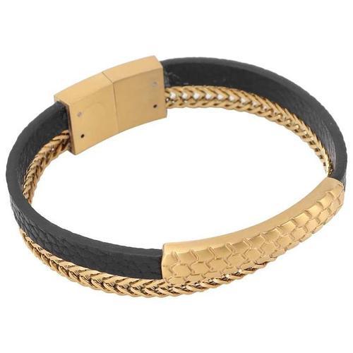 Bracelets Simples En Acier Inoxydable Pour Femmes Et Hommes, Double... on Productcaster.