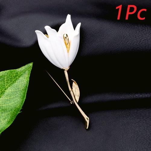 Broche En Émail Pour Femmes, Nouveau Design Simple, Fleur Tulipe, B... on Productcaster.