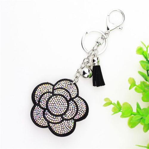 Porte Clé Avec Pompon En Cuir Et Cristal Pour La Saint Valentin, An... on Productcaster.