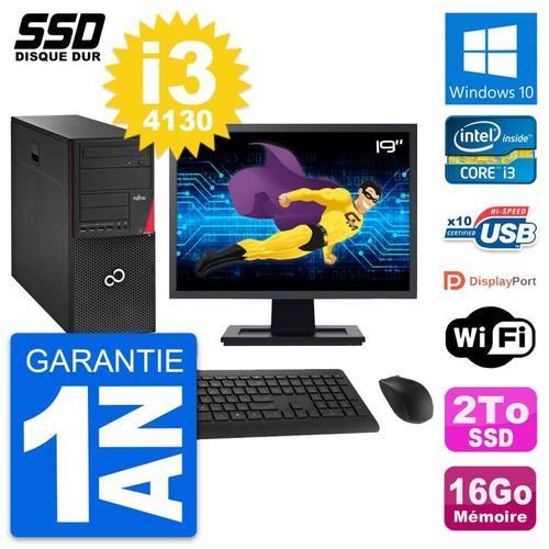 PC Tour Fujitsu P720 Ecran 19" Intel i3-4130 RAM 16Go SSD 2To Windo... on Productcaster.