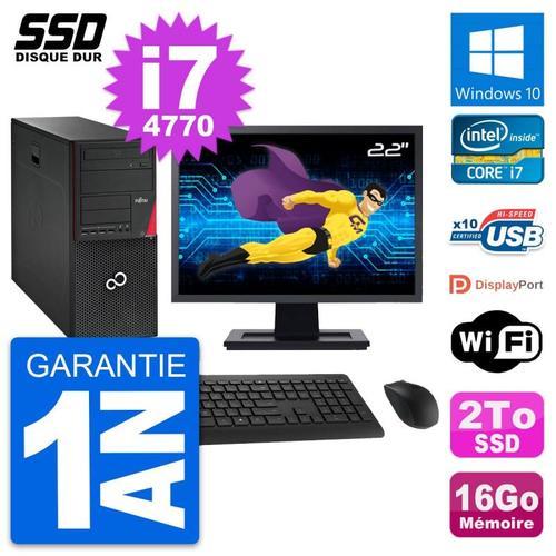 PC Tour Fujitsu P720 Ecran 22" Intel i7-4770 RAM 16Go SSD 2To Windo... on Productcaster.