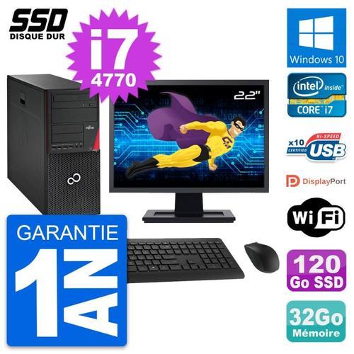 PC Tour Fujitsu P720 Ecran 22" Intel i7-4770 RAM 32Go SSD 120Go Win... on Productcaster.