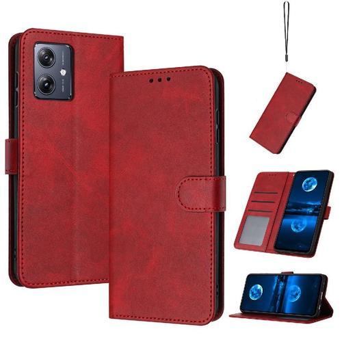 Flip Étui Pour Motorola Moto G54 Bicelle Avec Boucle Couleur Pure C... on Productcaster.