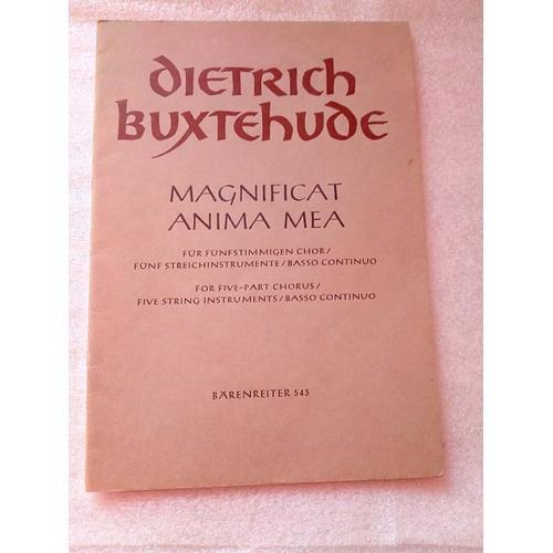 Livre Partition Dietrich Buxtehude Magnificat Anima Mea (Mon Esprit... on Productcaster.