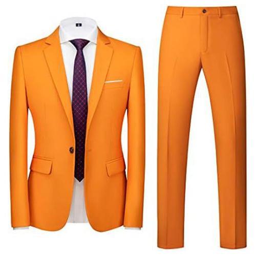 Costume Homme Uni 3 Pièces De Slim Fête Soirée Mariage Business Fit... on Productcaster.