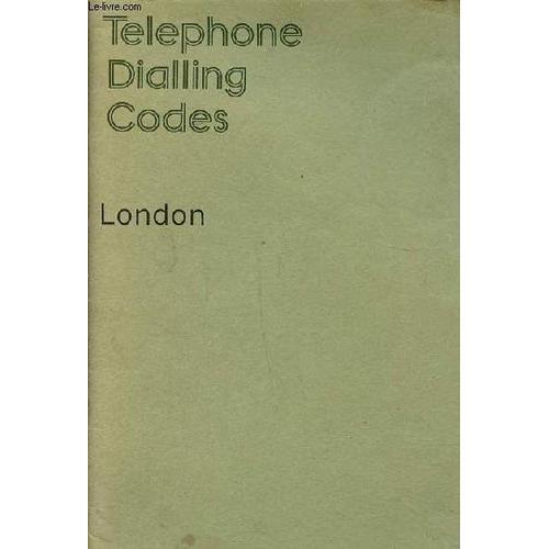 Telephone Dialling Codes London on Productcaster.