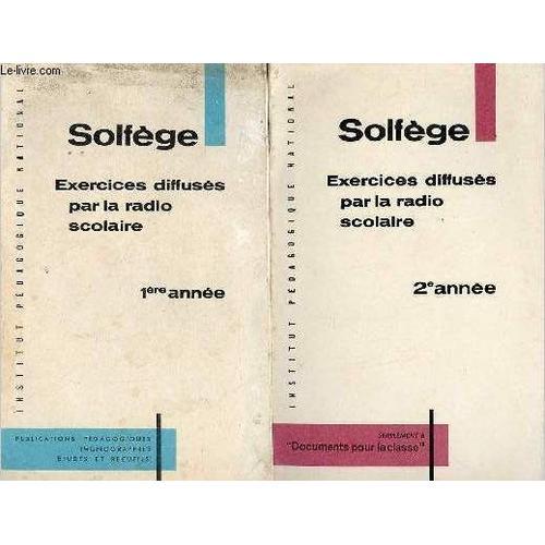 Livret De Solfège - 2 Livrets 1er + 2e Année - Exercices Diffusés P... on Productcaster.