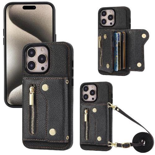 Étui Pour Iphone 15 Pro Fentes Pour Cartes Grande Capacité Mini Sac... on Productcaster.