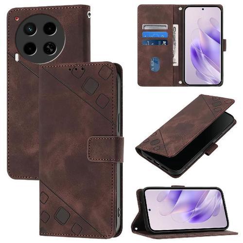 Étui Pour Tecno Camon 30 5g/4g Cuir Magnétique Portefeuille À Rabot... on Productcaster.