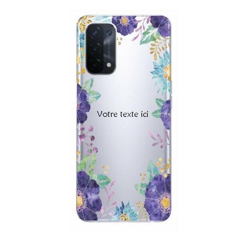 Coque Oppo A74 5g Fleur 15 Violet Personnalisee on Productcaster.