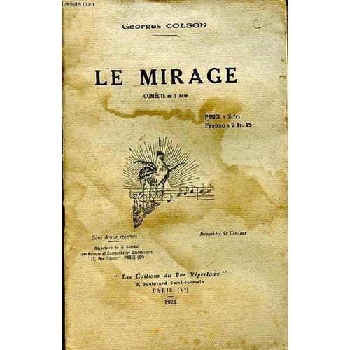 Le Mirage Comédie En 1 Acte on Productcaster.