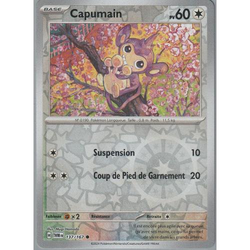 Carte Pokémon - Capumain - 137/167 - Reverse - Mascarade Crépuscula... on Productcaster.