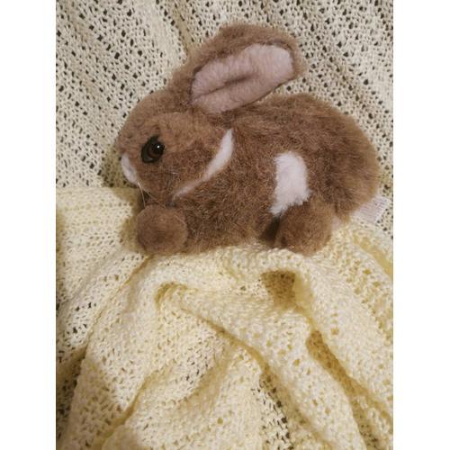 Peluche Lapin Marron Blanc L.Dake En Zn Vintage on Productcaster.