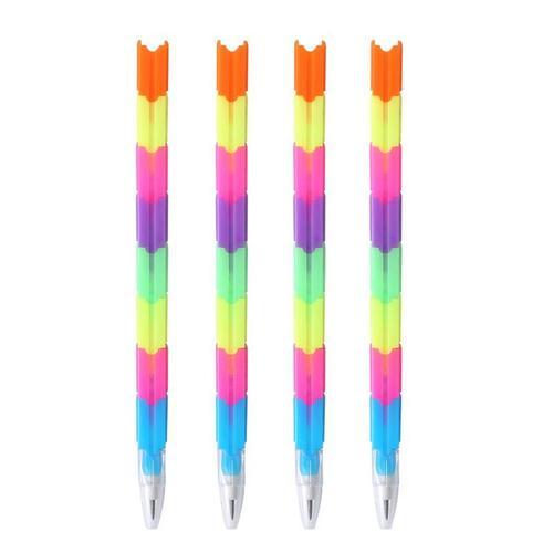 Crayon Arc-En-Ciel Créatif, 4 Pièces, En Plastique, 8 N?Uds, Kawaii... on Productcaster.