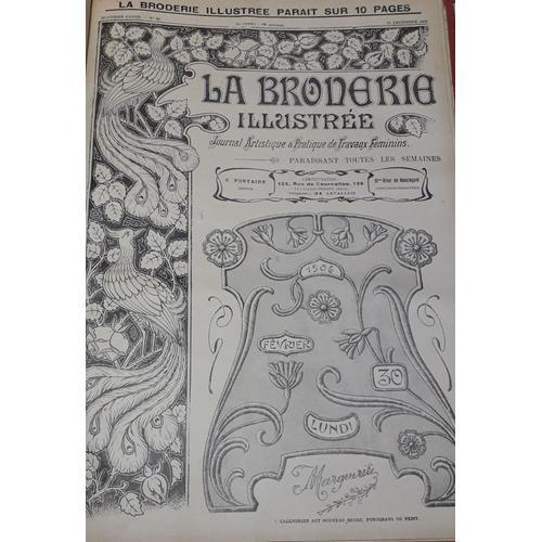 La Broderie Illustrée - Journal Artistique Et Pratique De Travaux F... on Productcaster.