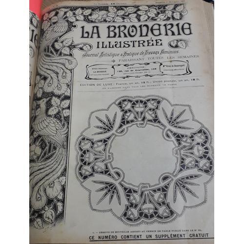 La Broderie Illustrée - Journal Artistique Et Pratique De Travaux F... on Productcaster.