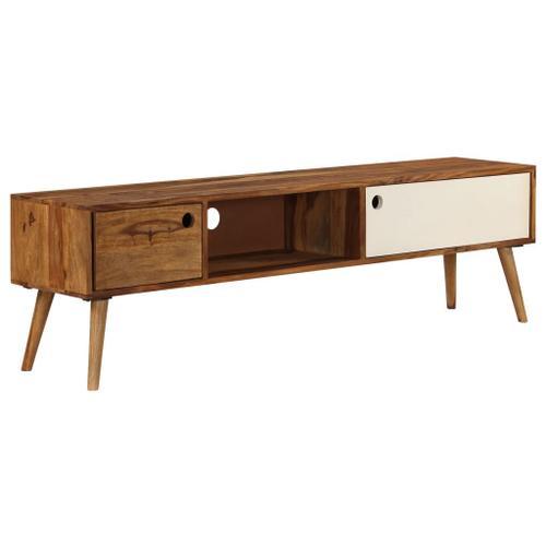 Meuble Tv 140 X 50 X 35 Cm Bois Solide De Sesham - Brun - Meubles/M... on Productcaster.