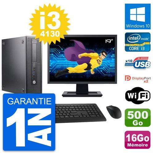 PC HP 600 G1 SFF Ecran 19" Intel i3-4130 RAM 16Go Disque 500Go Wind... (Reconditionné) on Productcaster.