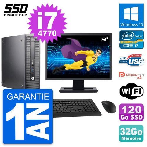 PC HP 600 G1 SFF Ecran 19" Intel Core i7-4770 RAM 32Go SSD 120Go Wi... (Reconditionné) on Productcaster.