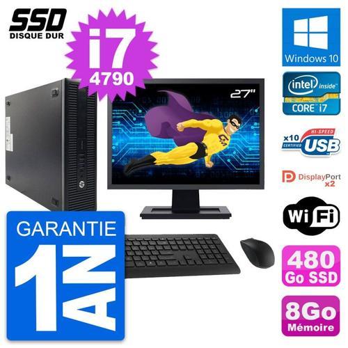 PC HP ProDesk 600 G1 SFF Ecran 27" i7-4790 RAM 8Go SSD 480Go Window... (Reconditionné) on Productcaster.