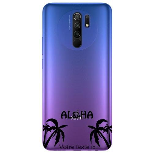 Coque Redmi 9 Palmier Aloha Noir Personnalisee on Productcaster.