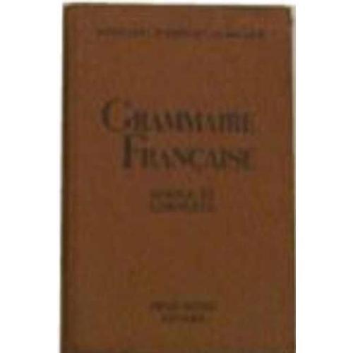 Grammaire Francaise, Simple Et Compléte Pour Toutes Les Classes on Productcaster.