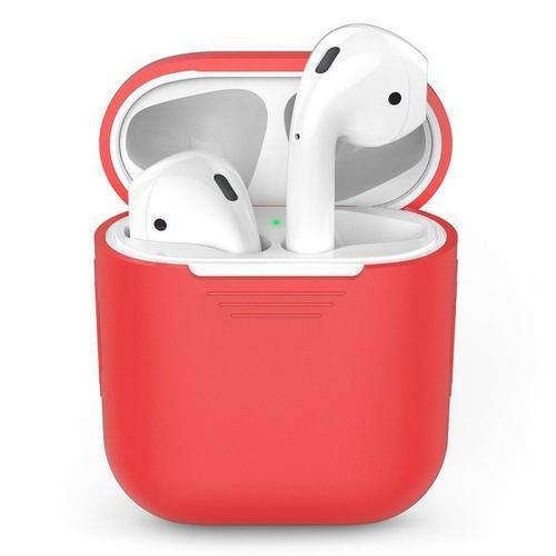 Rouge Pour AirPods2 1 - Coque Pour AirPods en Silicone étui de luxe... on Productcaster.