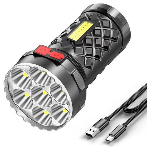 Lampe de poche Ultra puissante 7cob + LED 400lm, torche, 4 Modes, R... on Productcaster.