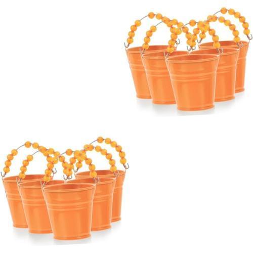 Orange Orange 10 Pièces Tambouriner Décor D'halloween Mini Poubelle... on Productcaster.