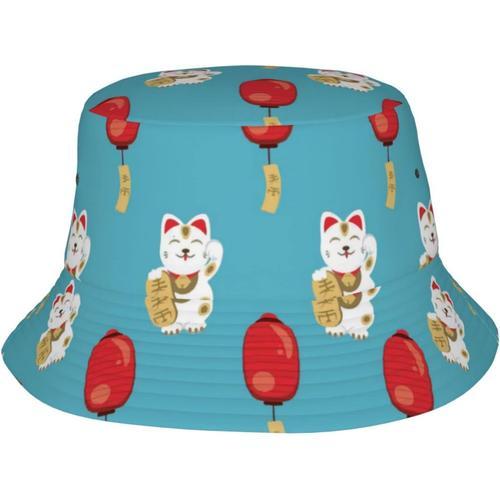 Chapeau Bob,Motif Chat,Chapeau Chat Porte-Bonheur,Chapeau,Chapeau ¿... on Productcaster.