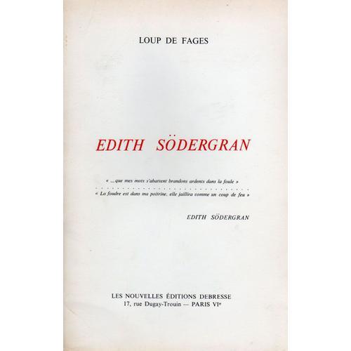 Edith Södergran on Productcaster.