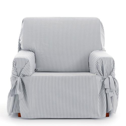 Housse De Fauteuil Avec Des Rubans Gris Clair 80 - 120 Cm on Productcaster.