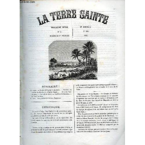 La Terre Sainte N°3 3e Série 8e Année N°158 Mercredi 1er Février 18... on Productcaster.