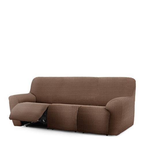 Housse De Canapé Relax Extensible 3 Places X 3 Marron 200 * 260 Cm on Productcaster.