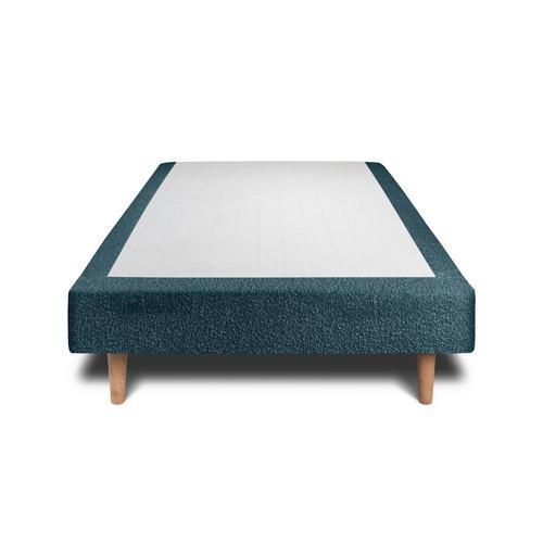 Sommier Tapissier Bouclette Bleu 90x190 H35cm on Productcaster.