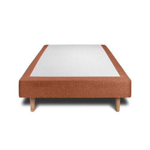 Sommier Tapissier Bouclette Terracotta 100x200 H35cm on Productcaster.