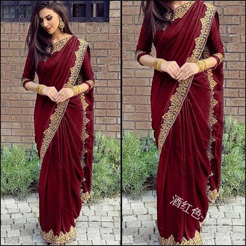 Saris Pour Femmes En Inde Saree Grande Taille Sari Robe Indienne Fe... on Productcaster.