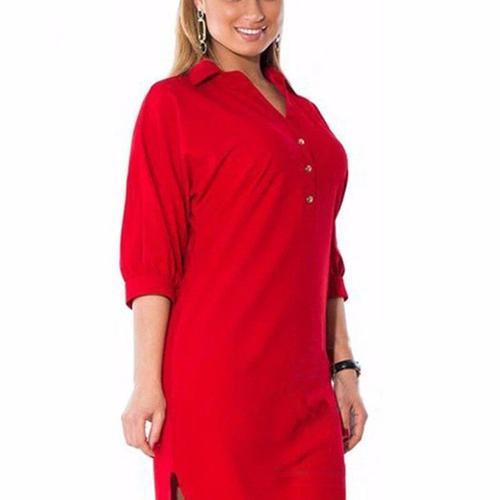 Robe D'été Grande Taille 6xl Pour Femmes, Chemise Irrégulière Ample... on Productcaster.