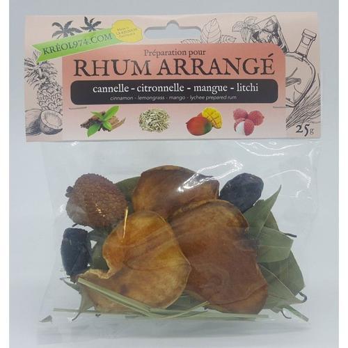 Cannelle-Citronnelle-Mangue-Litchi - Préparation Rhum Arrangé Ile D... on Productcaster.