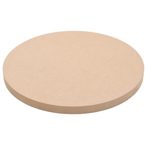 Dessus De Table Rond Mdf 400 X 18 Mm - Beige - Meubles - Accessoire... on Productcaster.