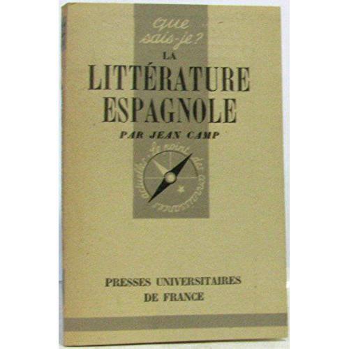 La Littérature Espagnole. on Productcaster.