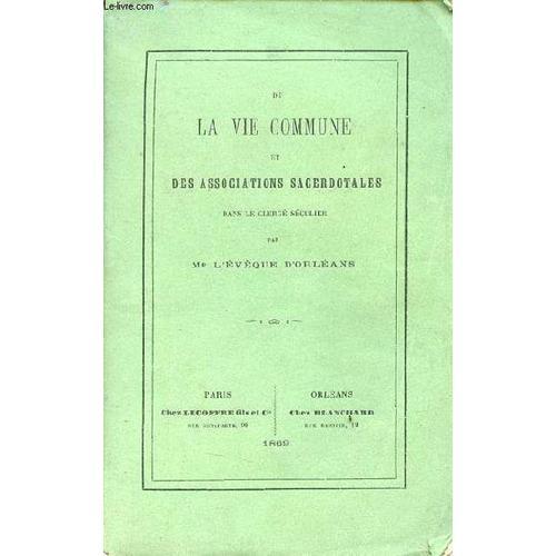 De La Vie Commune Et Des Associations Sacerdotales Dans Le Clergé S... on Productcaster.