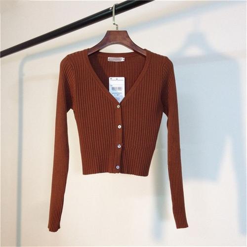 Neploe ? Cardigans En Tricot À Manches Longues Pour Femme, Pull Sli... on Productcaster.