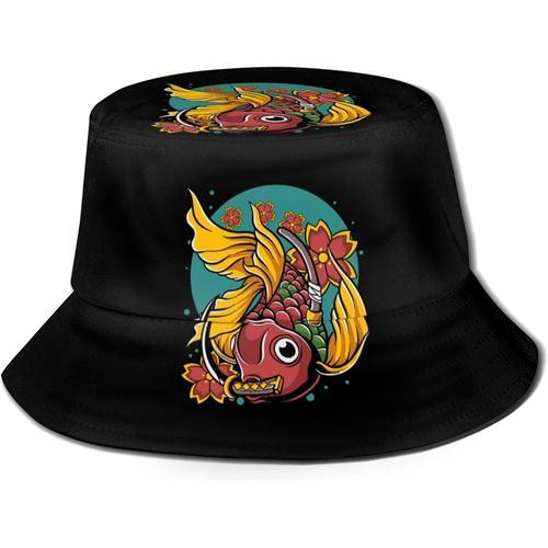 Chapeau Bob,Chapeau De P¿ocheur,Poisson Rouge,Style Japonais,Motif ... on Productcaster.