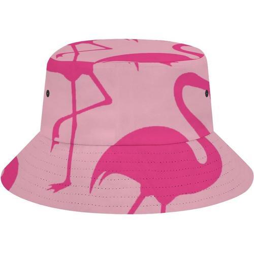 Chapeau De P¿ocheur,Rose,Motif Feuilles,Flamant Rose,Chapeau Pare-S... on Productcaster.