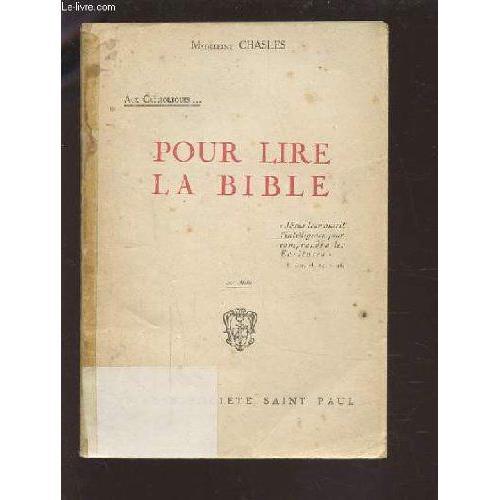 Pour Lire La Bible. on Productcaster.