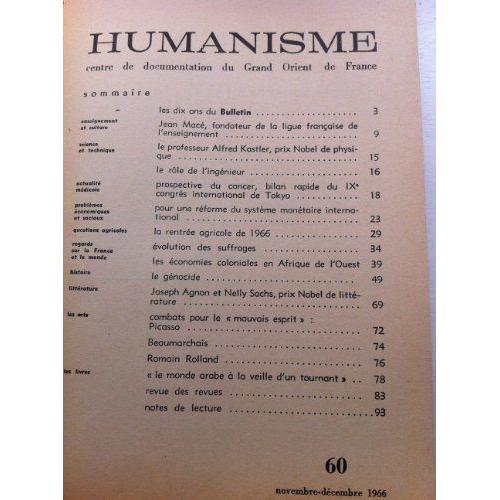 Humanisme N° 60 on Productcaster.