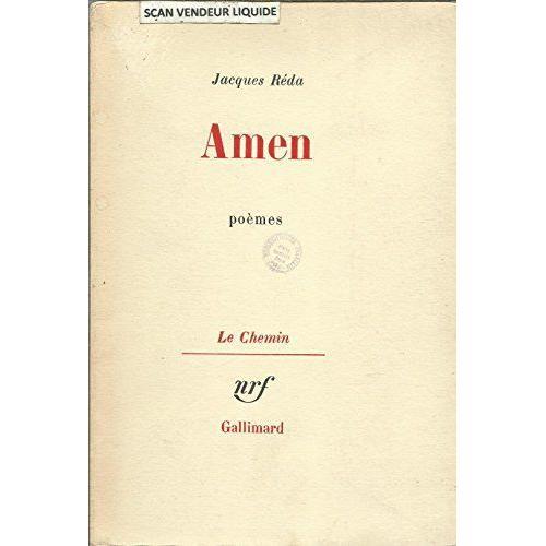 Amen (Poèmes). Collection : Le Chemin; N° 931 Sur 2200 Exemplaires ... on Productcaster.